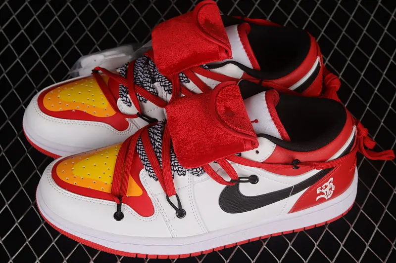 All categories Air Jordan Jordan series basketball shoes Air Jordan 1 Low Air Jordan 1 Low AJ1 Joe 1 customized version Vibe flavor deconstruction sports culture basketball shoes 553558-118